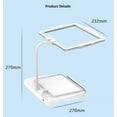 thumbnail image 5 of Magnifying Glass with Light and Stand 48 LEDs Large Desk Magnifying Glass with Light 360° Flexible Gooseneck, Horizontal/Vertical Viewing, Stepless Dimming for Reading Crafts Sewing Repairs, 5 of 5