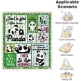 thumbnail image 3 of Yibo Panda Gifts Blanket Flannel Soft and Comfortable Anti-static Bed Sofa Blanket, 3 of 5