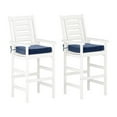 thumbnail image 1 of CorLiving Miramar Hardwood Outdoor Bar Height Stools, 1 of 8