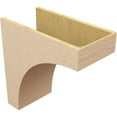 thumbnail image 5 of 12"W x 24"D x 24"H Classic Stockport Rough Cedar Woodgrain TimberThane Corbel, Primed Tan, 5 of 6