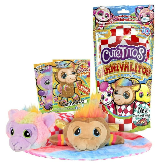 NEW CARNIVAL THEME - SCENTED Cutetitos Carnivalitos - Surprise Stuffed Animals - Collectible Carnival Plush - Series 1