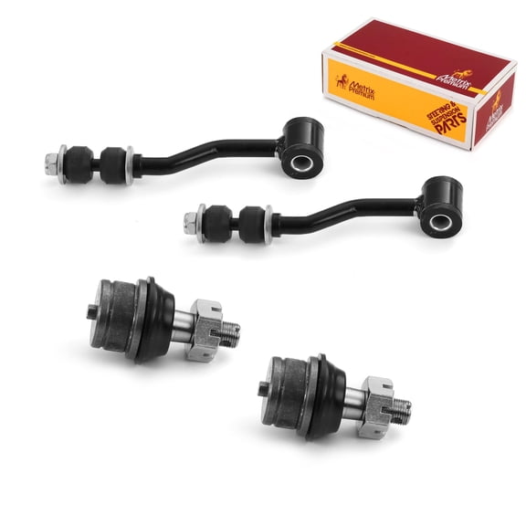Metrix Premium Chassis Parts - 4 PC Front Sway Bar Stabilizer End Link & L/R Front Lower Ball Joint Kit Fits 93-95 Jeep Grand Cherokee, 93 Grand Wagoneer, 91-01 Cherokee, 91-92 Comanche, K3174 K3161T