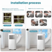 Havato Portable Air Conditioners 8,000 Btu, Quiet Portable Cooling AC Up to 350 Sq.Ft. , 3-1 AC Unit with Remote 24H Timer ,White