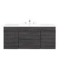thumbnail image 2 of Modway Render 48" Wood Wall-Mount Bathroom Vanity - Charcoal/White, 2 of 4