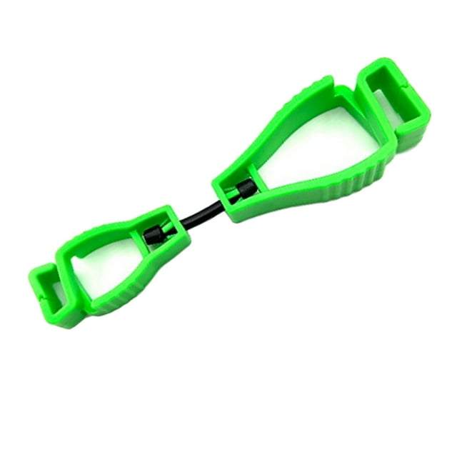 Reusable Anti-Slip Multi-Purpose Glove Clip with Waist Buckle, Durable Plastic Design for Easy Hand-Free Carrying and Storage, Lightweight and Portable in Green