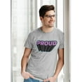 thumbnail image 2 of Proud Purple Banner T-Shirt Men -Smartprints Designs, Male 3X-Large, 2 of 4