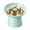 02# (Mint Green), variant on Ceramic Elevated Slow Feeder Cat Bowl - 6" Raised Cat Food Bowl for Bloat Relief & Anti-Vomiting, Whisker Friendly Ceramic Cat Slow Feeder for Indoor Cats, Kittens, Puppies (Pink)