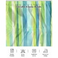 thumbnail image 7 of Green Yellow Striped Bed Skirt California King Size 18" Drop Abstract Art Watercolor Ombre Ruffled Wrap Around Bed Skirts Adjustable Elastic Bedskirt Dust Ruffle for California King Size Bed, 7 of 7