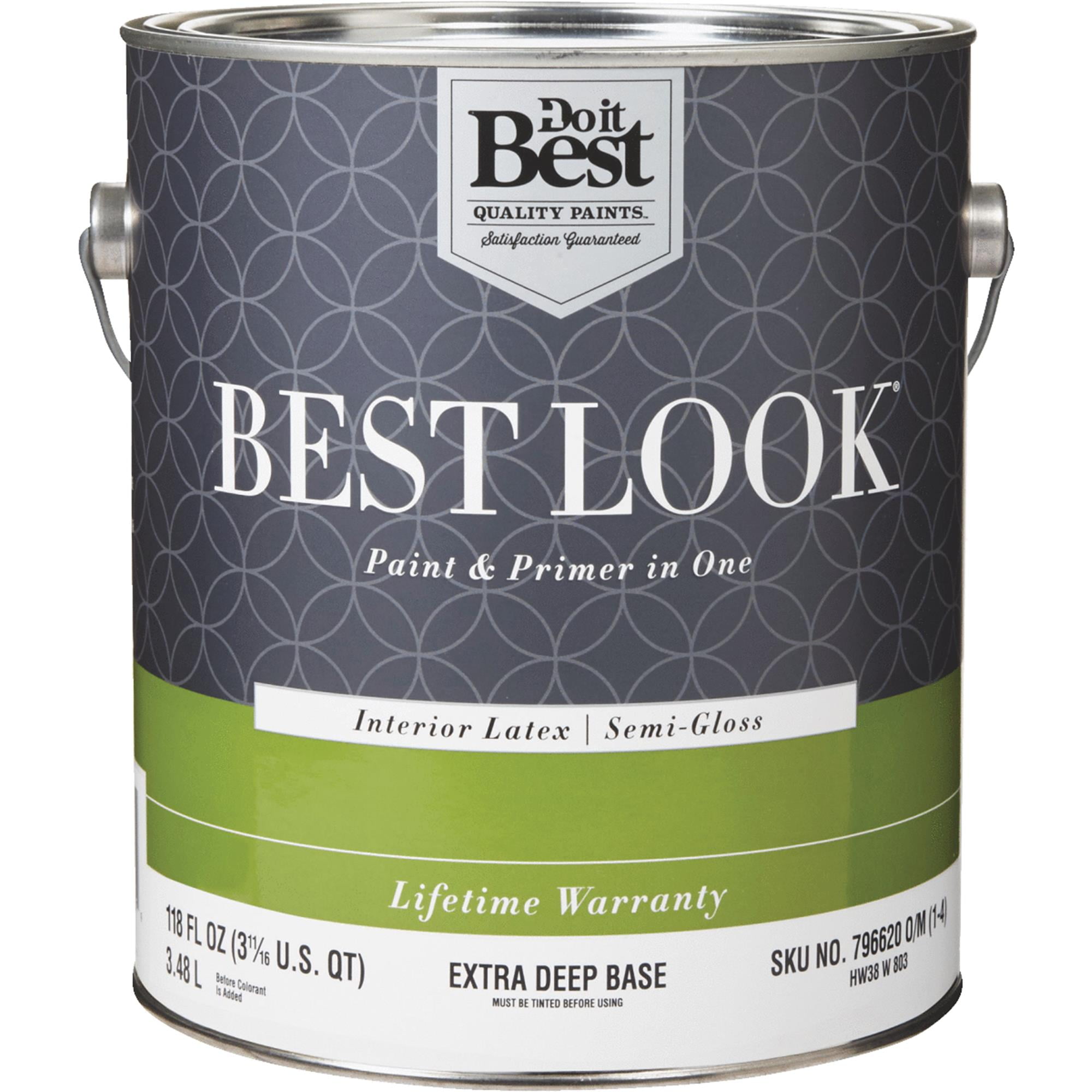 Best Look Latex Paint & Primer In One SemiGloss Interior Wall Paint