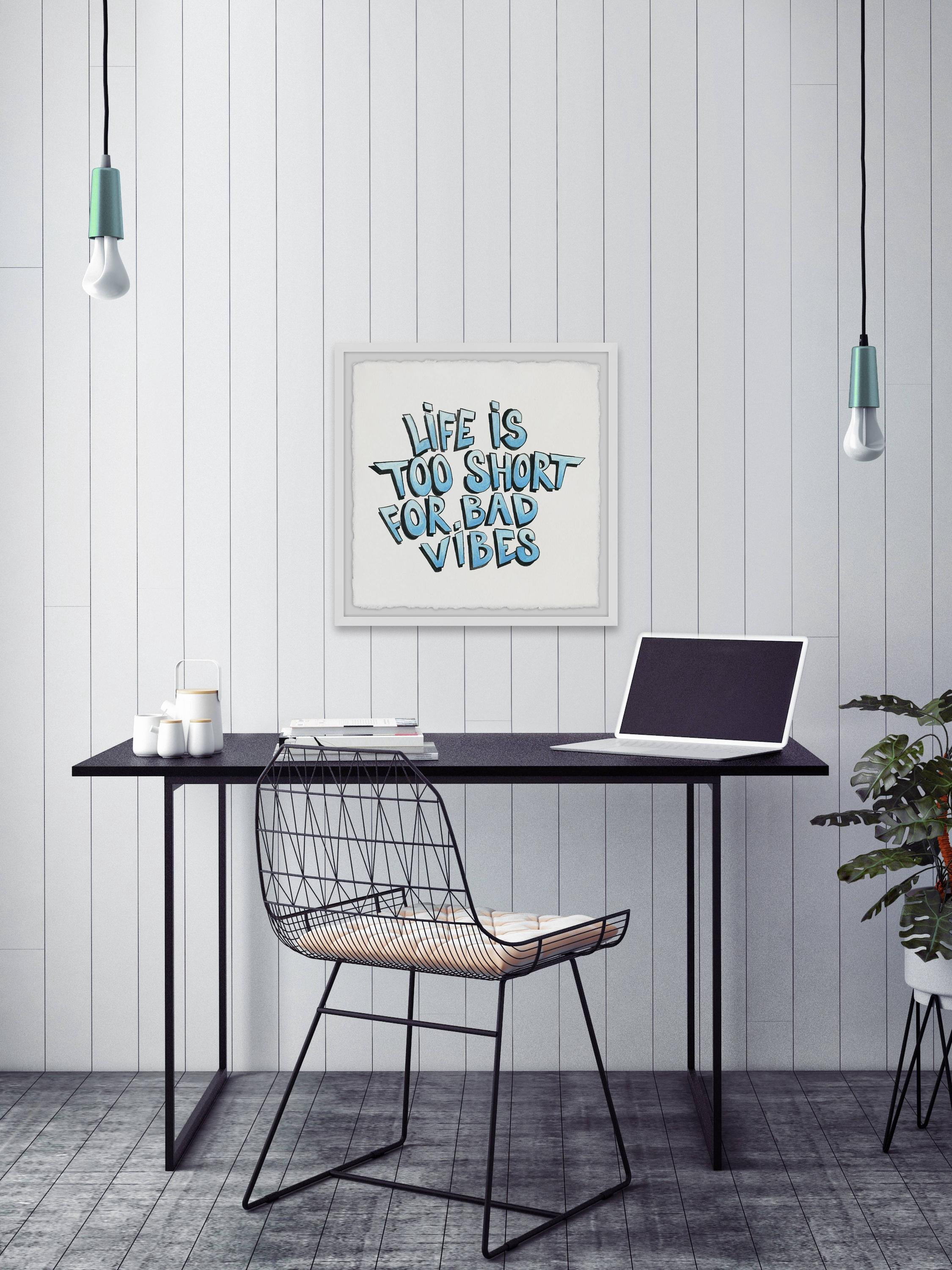 Marmont Hill Life Is Too Short for Bad Vibes III Framed Wall Art