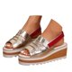thumbnail image 2 of MKLEKYY Sandalias de Plástico para Mujer, Sandalias de Cuero Con Cuña y Punta Abierta A La Moda de Verano para Mujer, Sandalias Casuales Elásticas y Cómodas, 2 of 4
