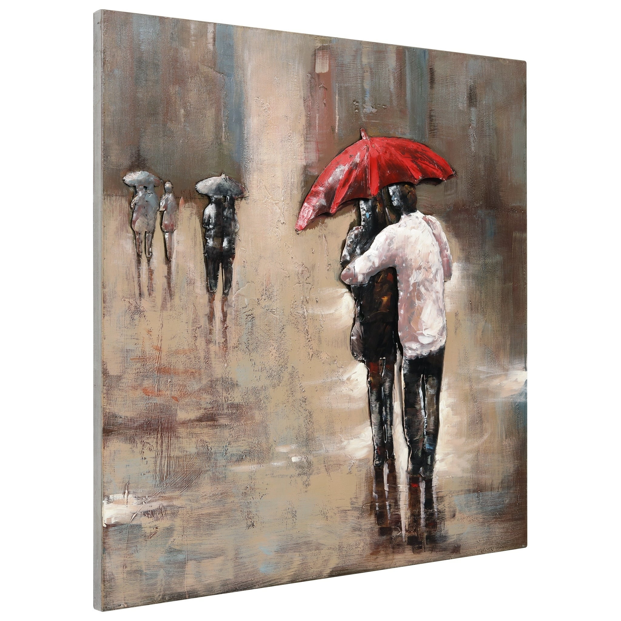 Empire Art Direct Empire Art "Rain"Primo Mixed Media Hand Painted Iron Wall Sculpture
