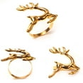 thumbnail image 3 of Twinkseal Set of 6 Napkin Rings Enamel Christmas Napkin Rings Set Xmas Tree Reindeer Snowflake Design Elegant Table Decor for Christmas Wedding Party 6pcs, 3 of 8