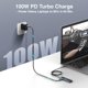 thumbnail image 3 of Estación de acoplamiento USB C Hub 5 en 1 con carga rápida PD de 100 W, 3 of 9