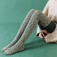 thumbnail image 3 of Bibifish Womens Socks Soft Thigh High Knitted Winter Boot Socks Warm Long Leg Warmers Over The Knee High Stocking For Ladies And Girls, 3 of 6