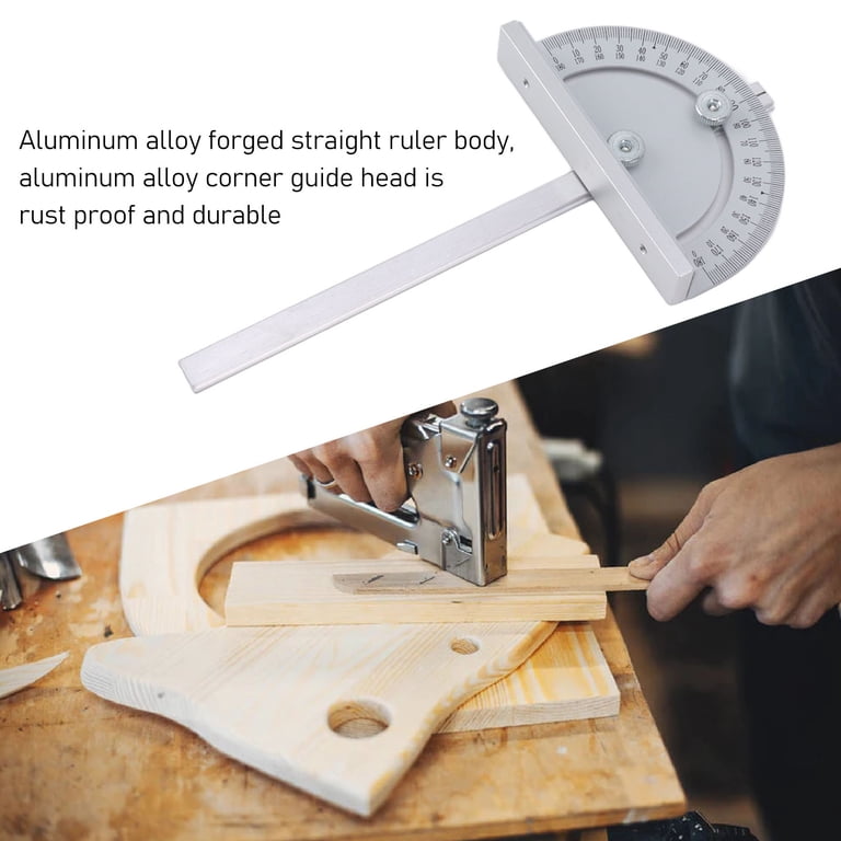 NULYLU 180° Cabinet Clamps & Protractor Angle Finder – Aluminum Alloy Woodworking Measuring & Clamping Tool For Precision Joinery