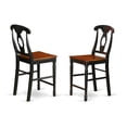 thumbnail image 3 of East West Furniture Trenton 5-piece Counter Height Dining Set in Black/Cherry, 3 of 4