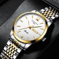 thumbnail image 4 of Reloj de hombre con correa de acero, luminoso, resistente al agua, reloj de hombre de negocios, reloj de cuarzo de moda, 4 of 6