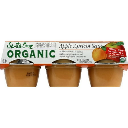 Santa Cruz Apple Apricot Sauce, 6ct (Pack of 12)
