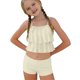 thumbnail image 4 of Niñas Trajes de Baño de Dos Piezas Tamaño 10-12 Verano Weiyi Impresión Traje de Baño de Playa con Estampados Florales Set de Dos Piezas Shorts, 4 of 9
