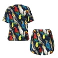 thumbnail image 5 of Naloa Parrot Women's Short-Sleeved Pajama Set, Loungewear, Summer pajamas, Breathable Cozy - 4X-Large, 5 of 9