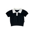 thumbnail image 6 of Back to School Shirt Short Sleeve Henley Button Closure Color Block Polo Shirts Preppy Classic Pullover T Shirts, 120, 6 of 7