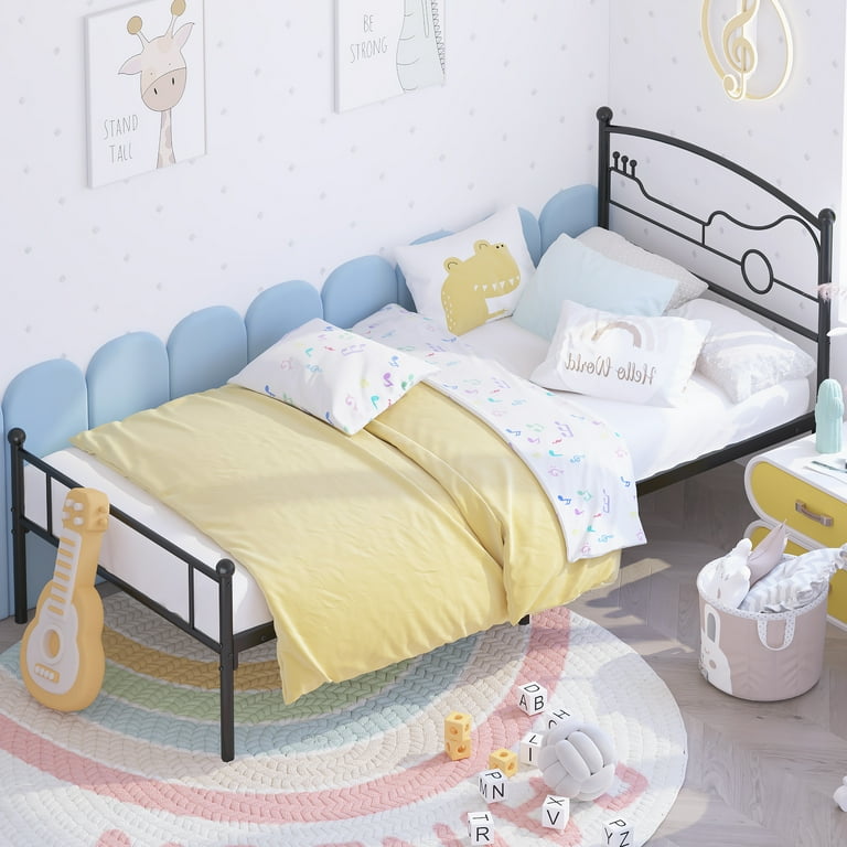 yunn⭐︎kids LIFE Yoneston Kids Twin Metal Platform Bed Frame with Wood