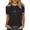 Black, variant on Cavosen American Flag T Shirts Women Petite Patriotic Short Sleeve Crew Neck Tops American Flag Print T Shirts Lady XL Independence Day Casual Tops Funny 4th of July Tunic Tees 2025 Patriotic Clothes