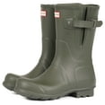 thumbnail image 2 of Hunter Original Side Adjustable Short Rubber Men's Boots (Dark Olive, 11 UK - 45-46 EU - 12 US), 2 of 4