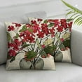 thumbnail image 3 of nygtbtfer Watercolor Floral Bloom Decorative Geranium Flowers Pillow Covers , Seasonal Farmhouse Botanical Plant Decor Throw Pillows Cushion Case for Front Porch Patio White, 3 of 7