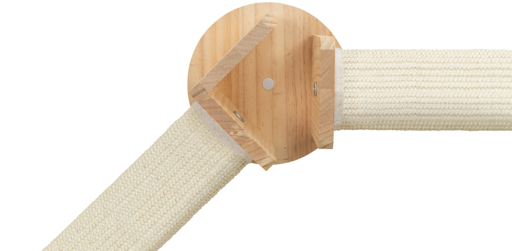 TRIXIE Wall Set 4 Multi-Level Wall Mounted Cat Perch System w-2 Scratching Posts, Natural