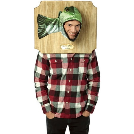 Trophy Head Bass Adult Halloween Costume - One Size