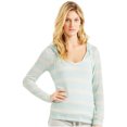 thumbnail image 1 of Aeropostale Chandail à Capuche Rayé pour Femmes, Bleu, Juniors, Très Grand, 1 of 3