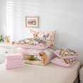 thumbnail image 4 of Erosebridal Easter Rabbit Bedding Sets Twin Size,Cute Eggs Comforter Sets with Sheets,Girly Plaid Room Decorative,Reversible,7pcs, 4 of 5