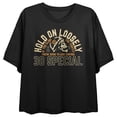 thumbnail image 5 of 38 Special Hold On Loosely Women's Black Crop Tee-Medium, 5 of 7