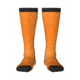 thumbnail image 1 of Fotbe Orange Glitter2 Calcetas Divertidas Estampadas para Hombre y Mujer, Calcetas de Algodón hasta la Rodilla para Caminar, Correr, Enfermería y Embarazo, 1 of 6