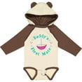 thumbnail image 3 of Inktastic Daddys First Mate (Girl) Girls Long Sleeve Baby Bodysuit, 3 of 5