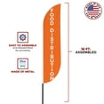 thumbnail image 5 of Food Distribution Sign feather flag Pole Kit for Outdoor by Mavis Printing|15 FEET Long Polyester Outdoor Banner Flag Easy Hang|HD Print Swooper Flag Pole Mount to Celebrate Food Distribution, 5 of 7