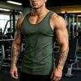 thumbnail image 2 of IhhxPro Men's Sleeveless Muscle Tank Top Moisture-Wicking Quick Dry Summer Fitted Workout Gym Athletic Performance Cotton Vest Casual Bodybuilding S-3XL, 2 of 9