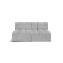 Meridian Furniture Arc Grey Boucle Fabric Modular Sectional