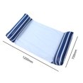 thumbnail image 1 of Hamaca de agua flotante plegable para exteriores, cama inflable para exteriores (barra azul oscuro) Likrtyny Para estrenar, 1 of 8