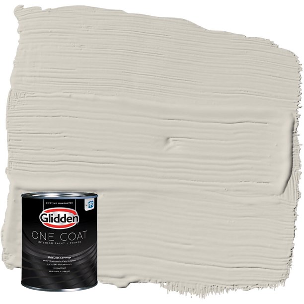 Glidden One Coat Interior Paint + Primer, Whiskers / Beige, 1 Quart
