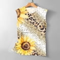 thumbnail image 5 of Aloohaidyvio Tank Tops for Women,Women's Summer Sunflower Print Basic Tank Tops 2024 Round Neck Soft Casual Loose Sleeveless Shirts, 5 of 5