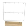 thumbnail image 1 of Esquirla Jewelry Display Rack Ear Card Display Holder for Ear Cards Keychains White, 1 of 7