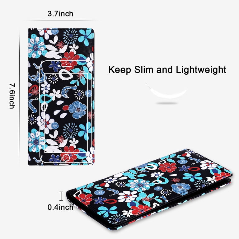 Hawee Women's Long Bifold Wallet, Ultra Slim RFID photo 3