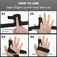 thumbnail image 2 of Fingers Splint Brace Supporting Fittings Professional Hands Stabilization Protector Adjustable Trigger Support Stabilizer Sleeve Black, 2 of 9