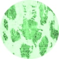 thumbnail image 1 of Ahgly Company Indoor Round Abstract Emerald Green Modern Area Rugs, 6' Round, 1 of 4