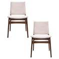 thumbnail image 1 of Set De 2 Sillas Almeria Color Beige Estilo Escandinavo Elegante, 1 of 5