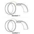 thumbnail image 5 of Tungsten Wedding Band Ring Men's Black and Silver Polished Masonic Mason Symbol Knights Templar, 5 of 5