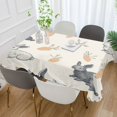 thumbnail image 2 of Yayeee Tablecloths 60" x 90" Rectangle Wrinkle Resistant Party Table Cover, Adorable Bunnies, 2 of 8